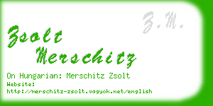 zsolt merschitz business card